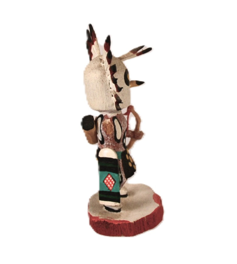 Hopi Pueblo Miniature Great Horned Owl Kachina By Gordon Crook
