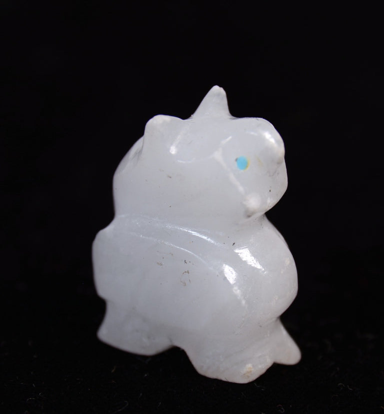 Zuni Pueblo White Cat Fetish