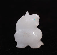 Zuni Pueblo White Cat Fetish