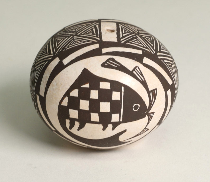 Acoma Pueblo Seed Jar Pottery By Phillip Iule