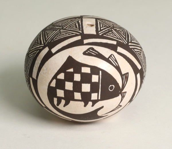 Acoma Pueblo Seed Jar Pottery By Phillip Iule