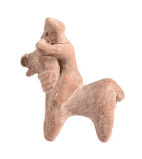 Mayan Pre-Columbian Bull Rider Figure Pottery