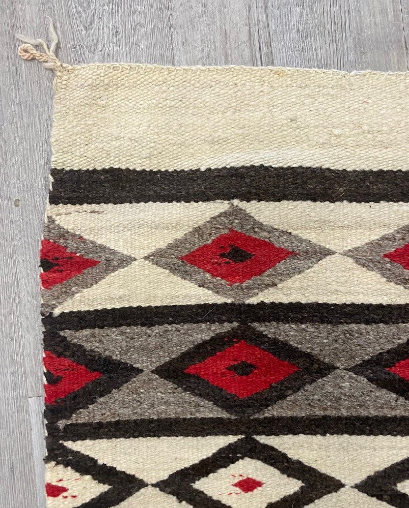 An Early Navajo Rug; Late Pound Rug / Heavy Blanket
