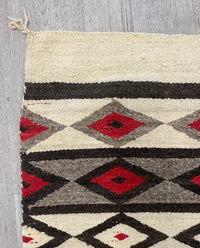 An Early Navajo Rug; Late Pound Rug / Heavy Blanket