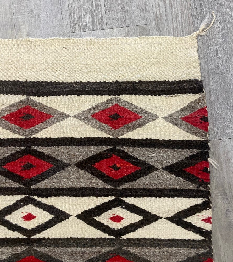 An Early Navajo Rug; Late Pound Rug / Heavy Blanket