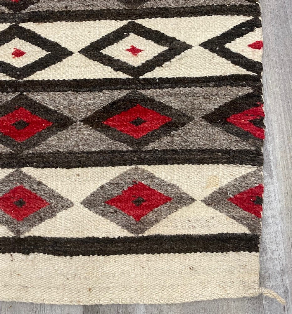 An Early Navajo Rug; Late Pound Rug / Heavy Blanket