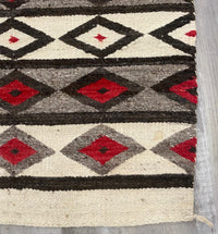 An Early Navajo Rug; Late Pound Rug / Heavy Blanket
