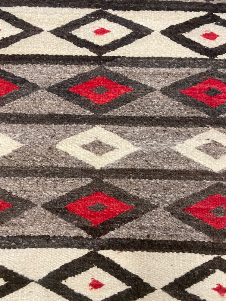 An Early Navajo Rug; Late Pound Rug / Heavy Blanket
