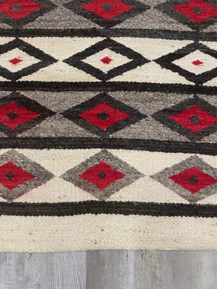 An Early Navajo Rug; Late Pound Rug / Heavy Blanket
