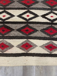 An Early Navajo Rug; Late Pound Rug / Heavy Blanket