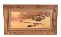 "Moccasins and Piece Pipe" Watercolor By Nita Ramming