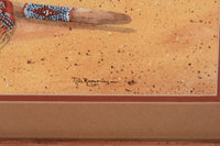 "Moccasins and Piece Pipe" Watercolor By Nita Ramming