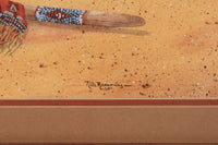 "Moccasins and Piece Pipe" Watercolor By Nita Ramming