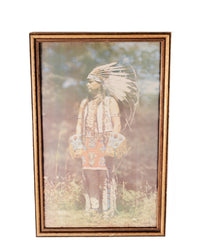 Vintage Fine Art Indian Framed Color Print