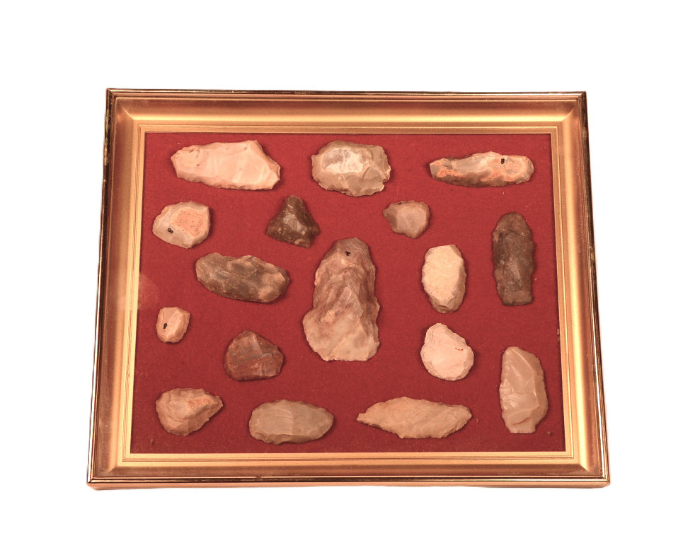 Early Man Texas Frame of Artifacts