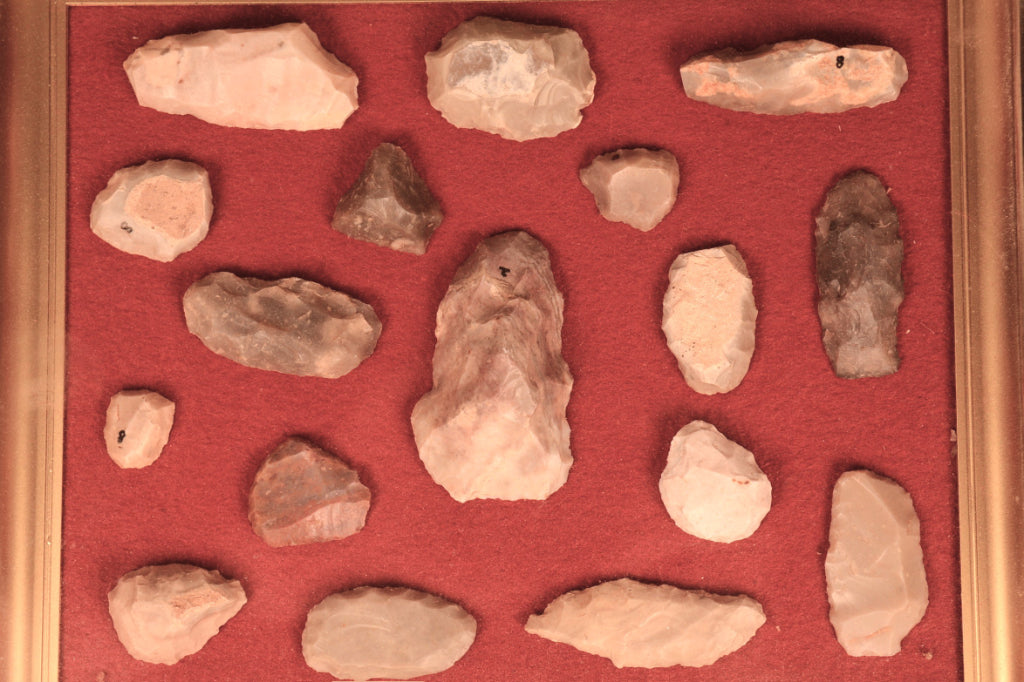 Early Man Texas Frame of Artifacts