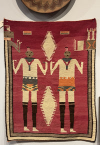An Early Navajo Pictorial Yei Rug