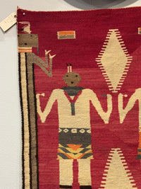 An Early Navajo Pictorial Yei Rug