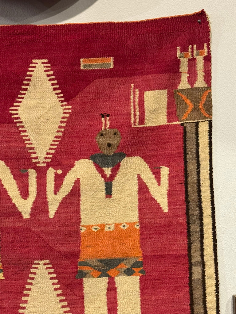 An Early Navajo Pictorial Yei Rug