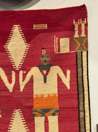 An Early Navajo Pictorial Yei Rug