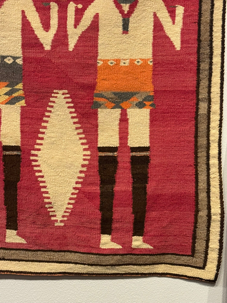 An Early Navajo Pictorial Yei Rug