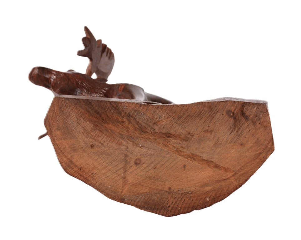 Seri Mexico Iron Wood Carved Moose