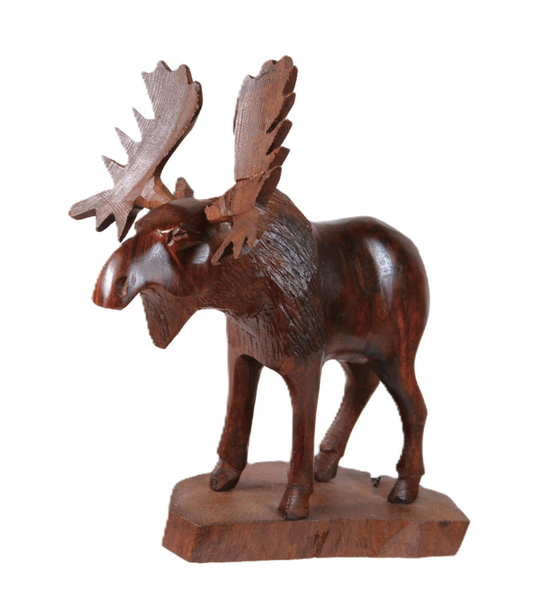 Seri Mexico Iron Wood Carved Moose