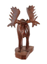 Seri Mexico Iron Wood Carved Moose