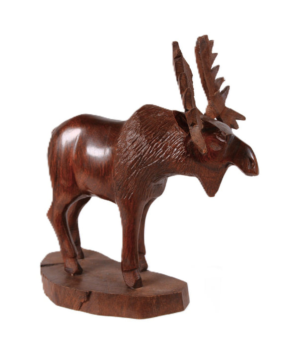 Seri Mexico Iron Wood Carved Moose