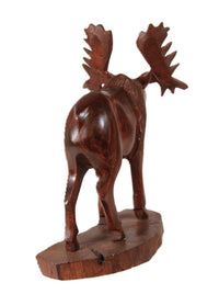 Seri Mexico Iron Wood Carved Moose