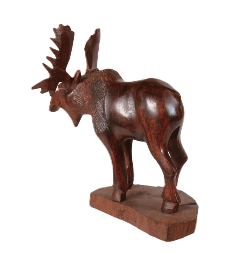 Seri Mexico Iron Wood Carved Moose