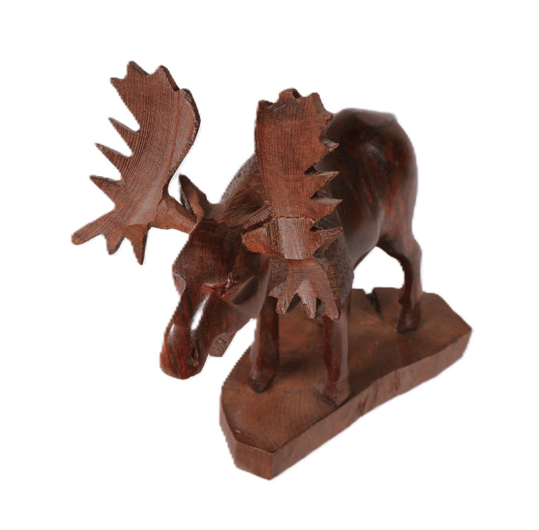 Seri Mexico Iron Wood Carved Moose