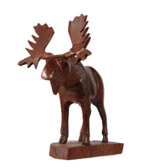 Seri Mexico Iron Wood Carved Moose