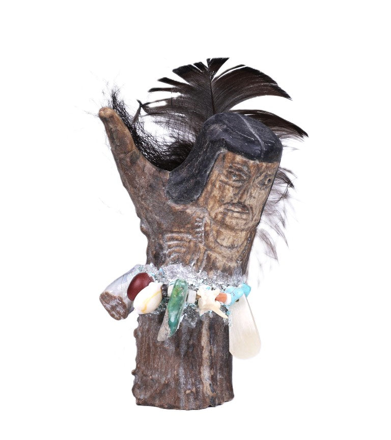 Vintage Zuni Pueblo Horn Priest Fetish