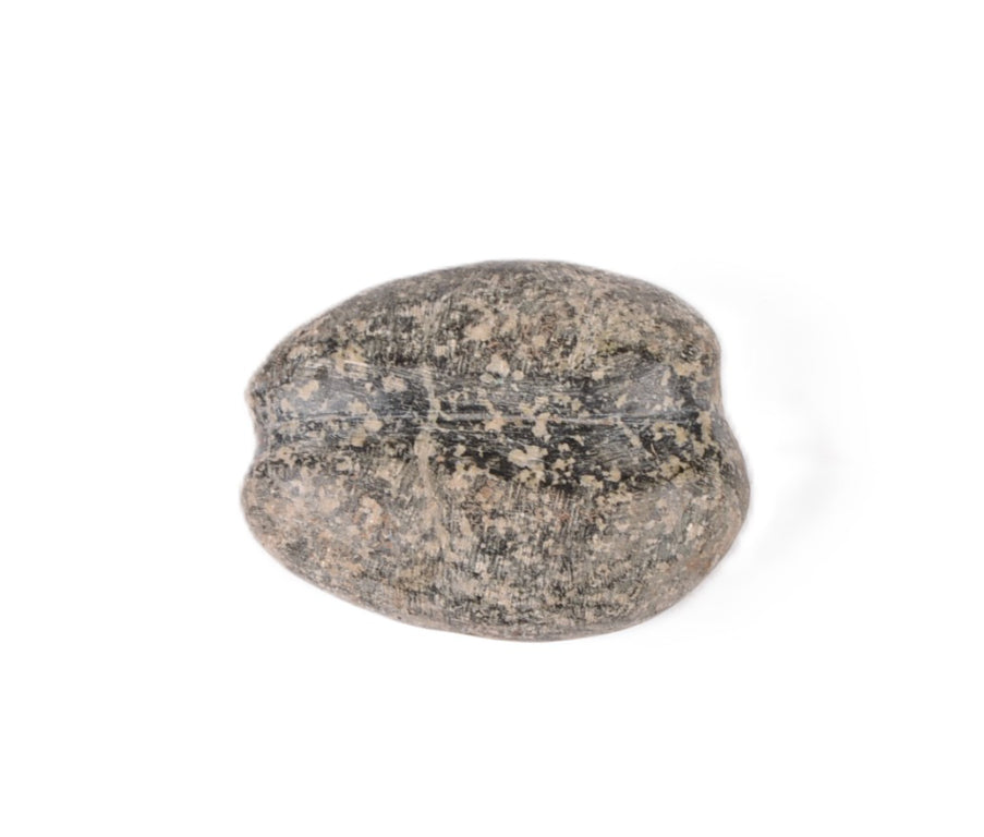 Columbia River Polished Speckled Granite Stone with Groove