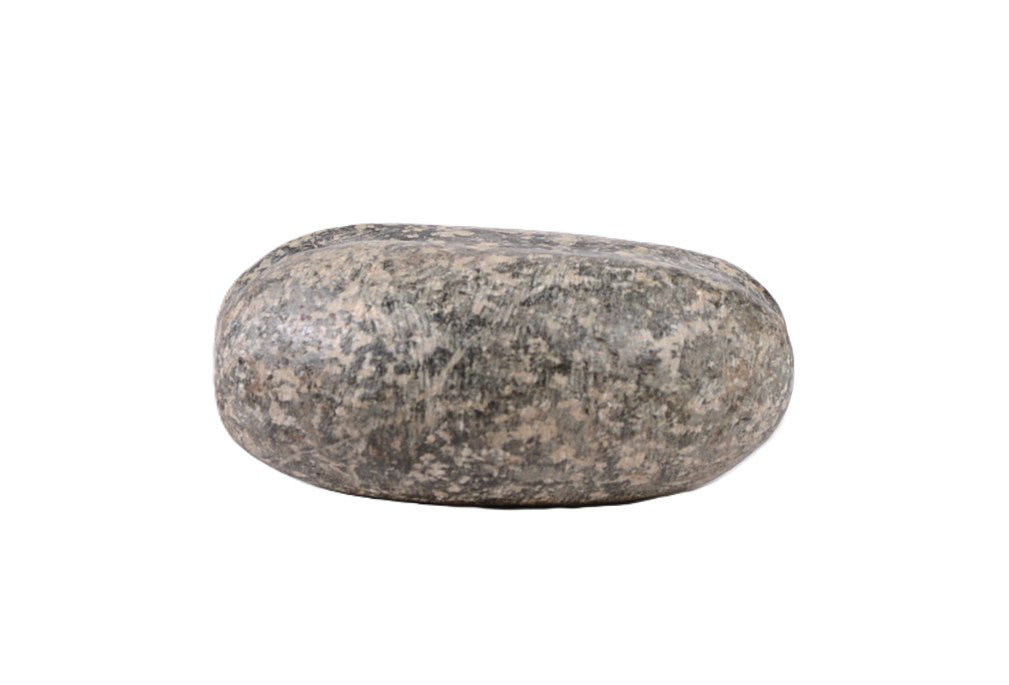 Columbia River Polished Speckled Granite Stone with Groove