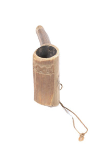 Sami Finland Inuit Scrimshaw Antler Pipe