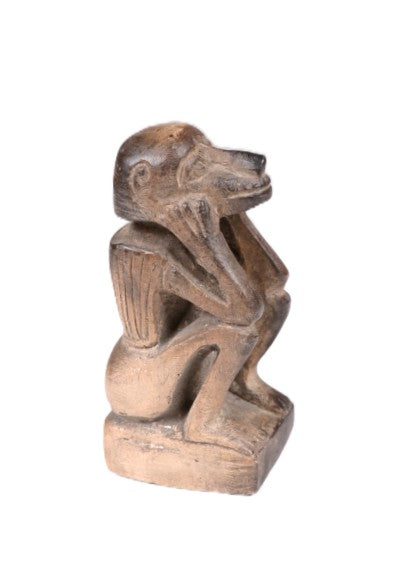 Cast Figure "Hear No Evil" Wolf with Tail