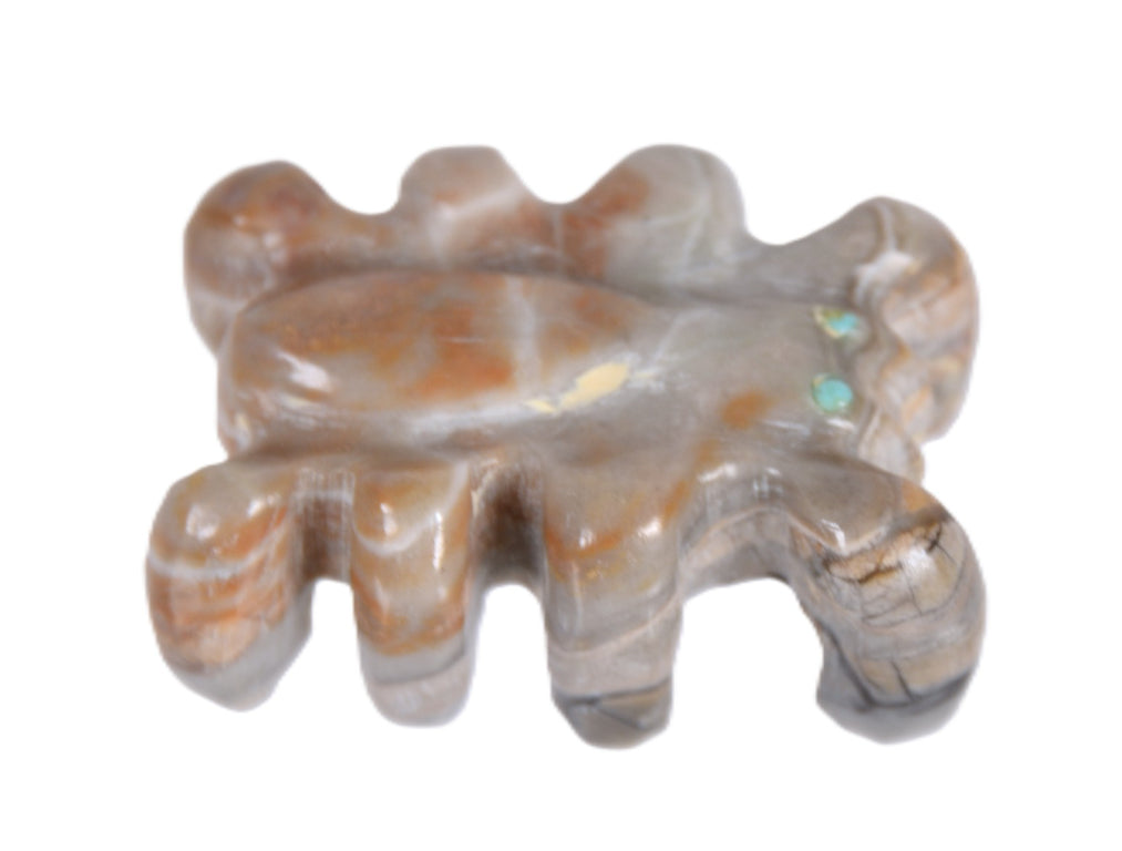 Zuni Pueblo Lobster Picasso Marble Fetish By P. Wayne