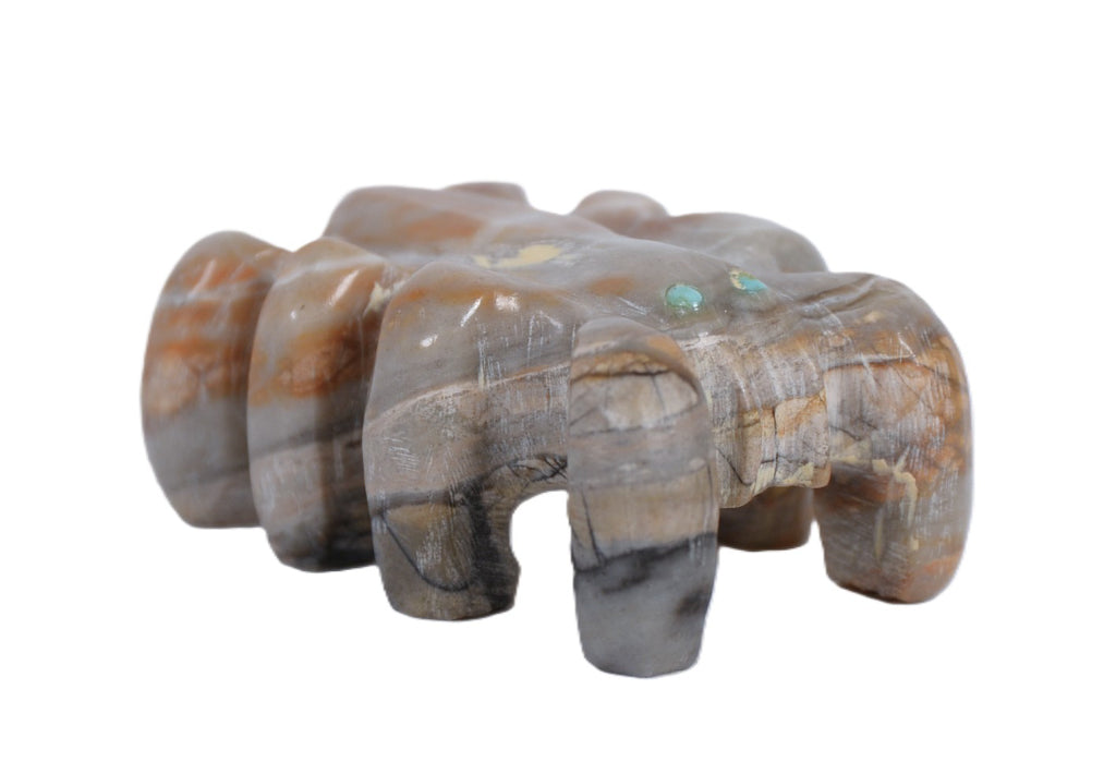 Zuni Pueblo Lobster Picasso Marble Fetish By P. Wayne
