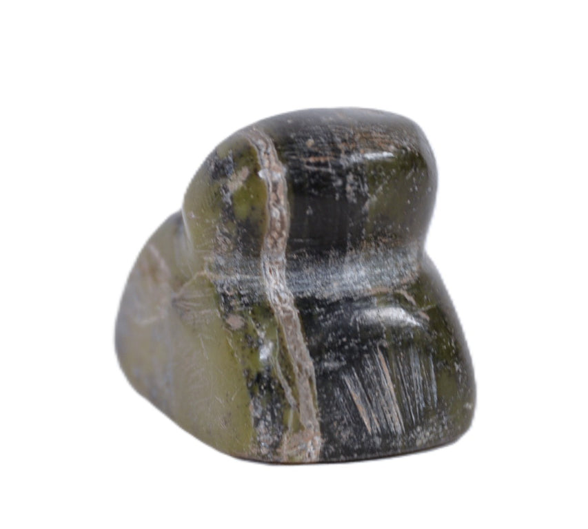 Zuni Pueblo Green Serpentine Frog Fetish