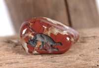 Zuni Pueblo Red Jasper Stone Fetish with Kokopelli
