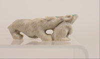 Zuni Fetish Bobcat Hunting Rabbit Fetish by Maxx Laate