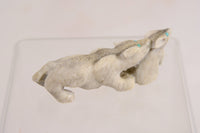 Zuni Fetish Bobcat Hunting Rabbit Fetish by Maxx Laate