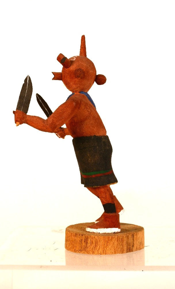 Hopi Pueblo Mudhead Kachina Doll By Neil David