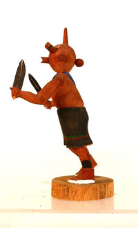 Hopi Pueblo Mudhead Kachina Doll By Neil David