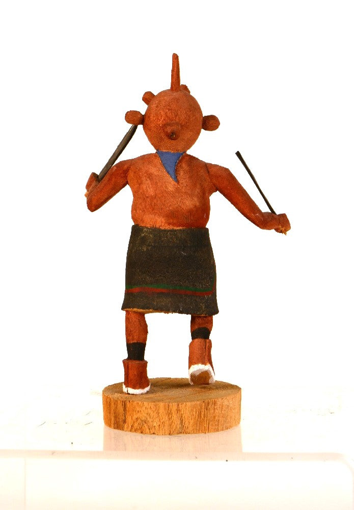 Hopi Pueblo Mudhead Kachina Doll By Neil David