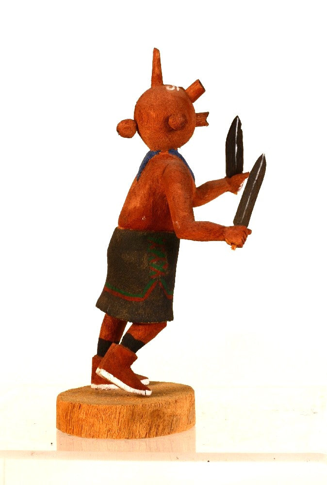 Hopi Pueblo Mudhead Kachina Doll By Neil David