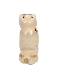 Zuni Pueblo Antler Owl Pendant Fetish