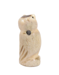 Zuni Pueblo Antler Owl Pendant Fetish